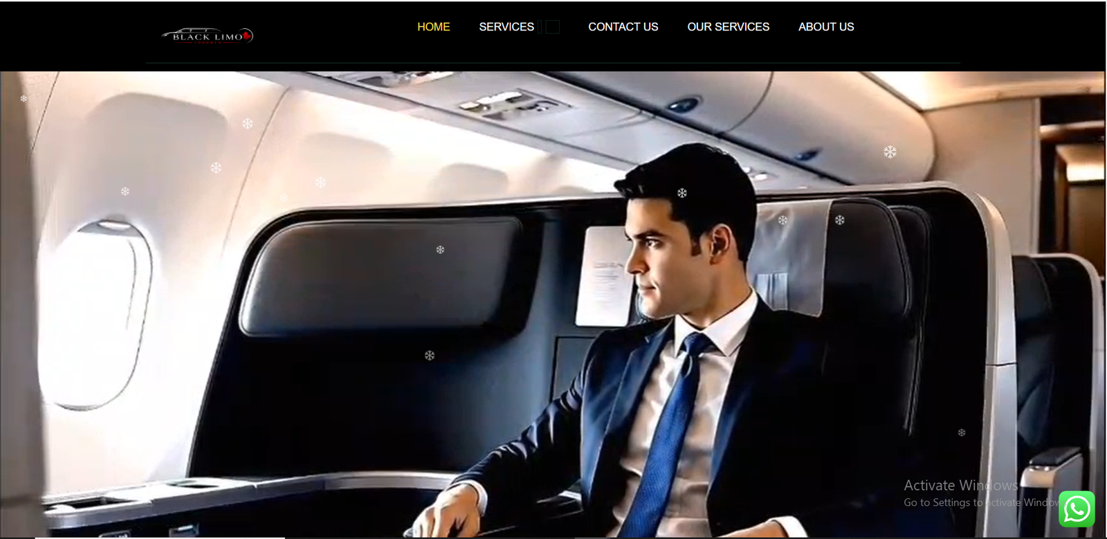 Black Limo Toronto limo website by GoLinkMedia
