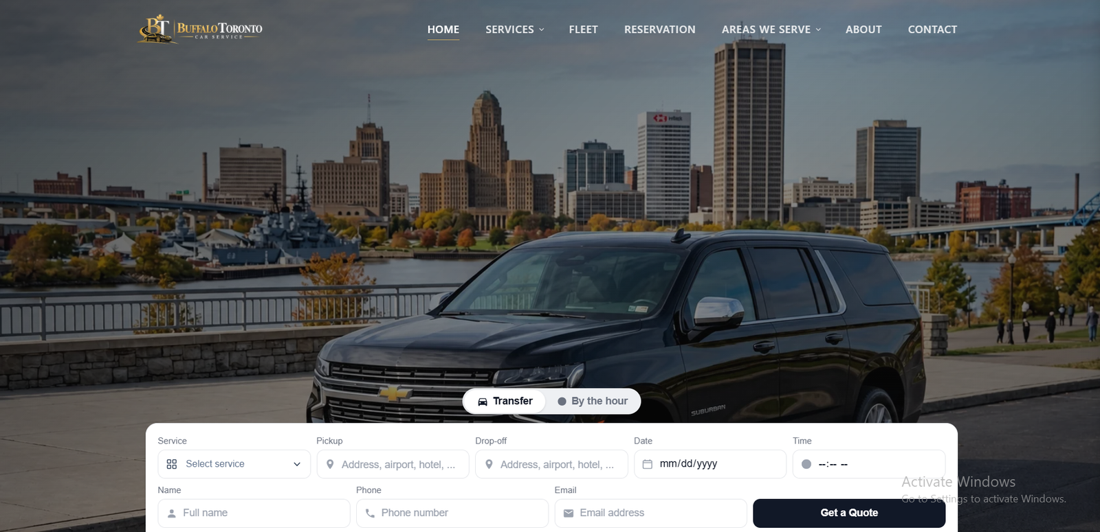 Buffalo Toronto Care Service website by GoLinkMedia
