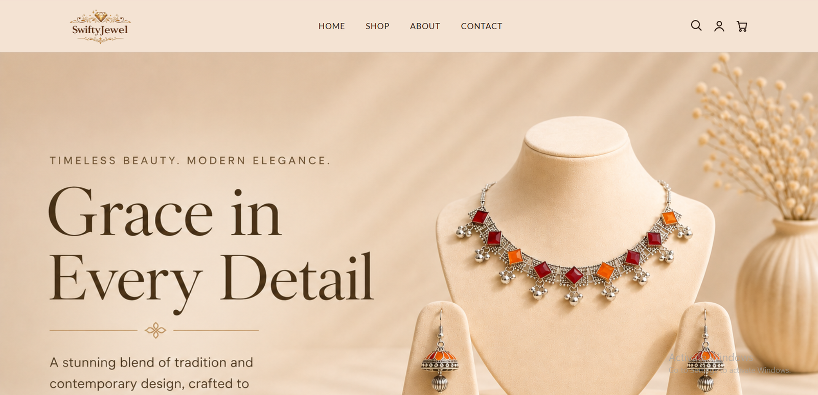 Swifty Jewel jewelry website by GoLinkMedia